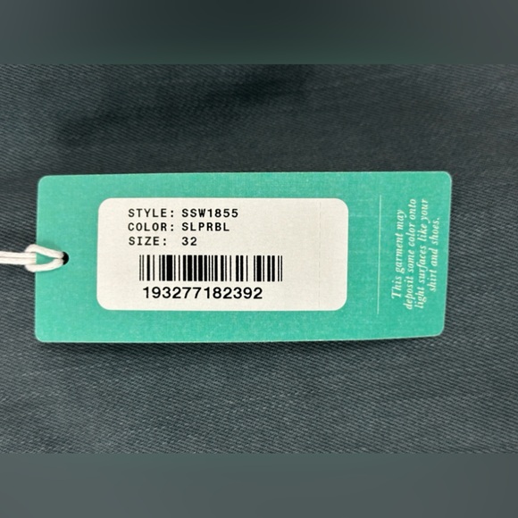 AG Prima Ankle Cigarette Leg Slate Blue Jean Size 32R. 28” Inseam New with tags - Picture 3 of 12